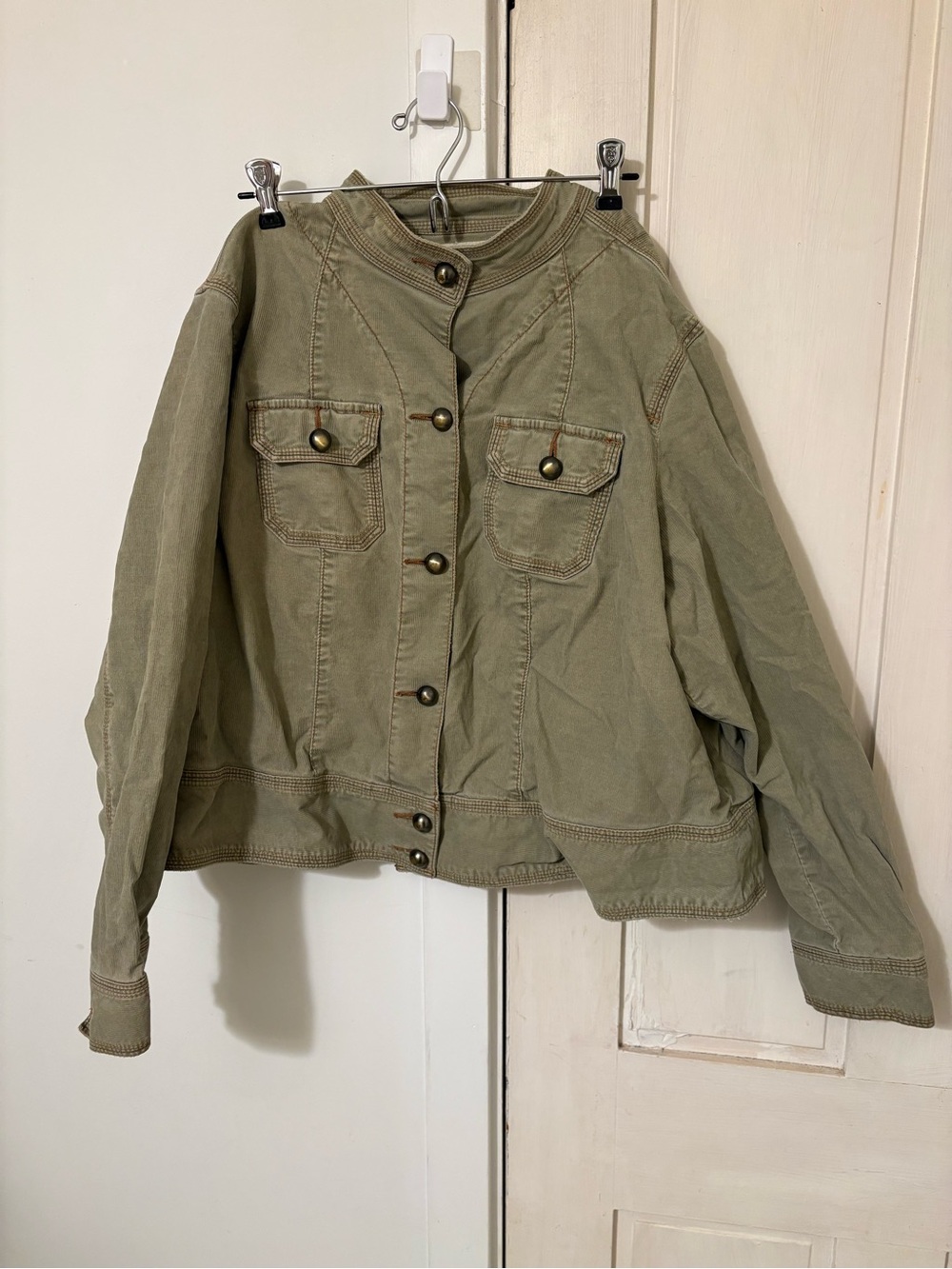 Old Navy Olive Utility Jacket with Button Pockets